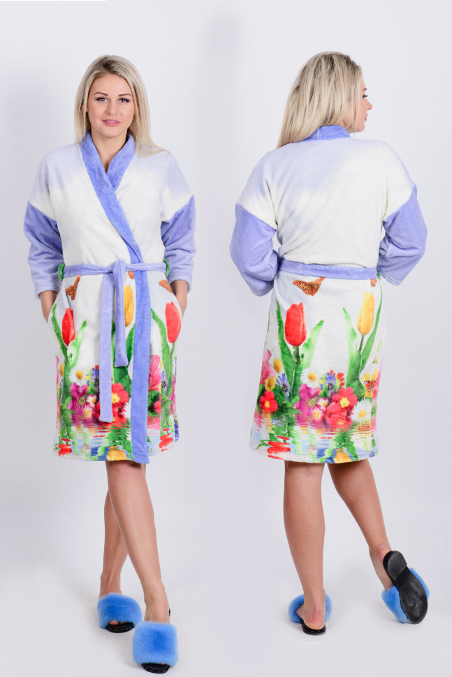 Халат Х 88 (тюльпаны)