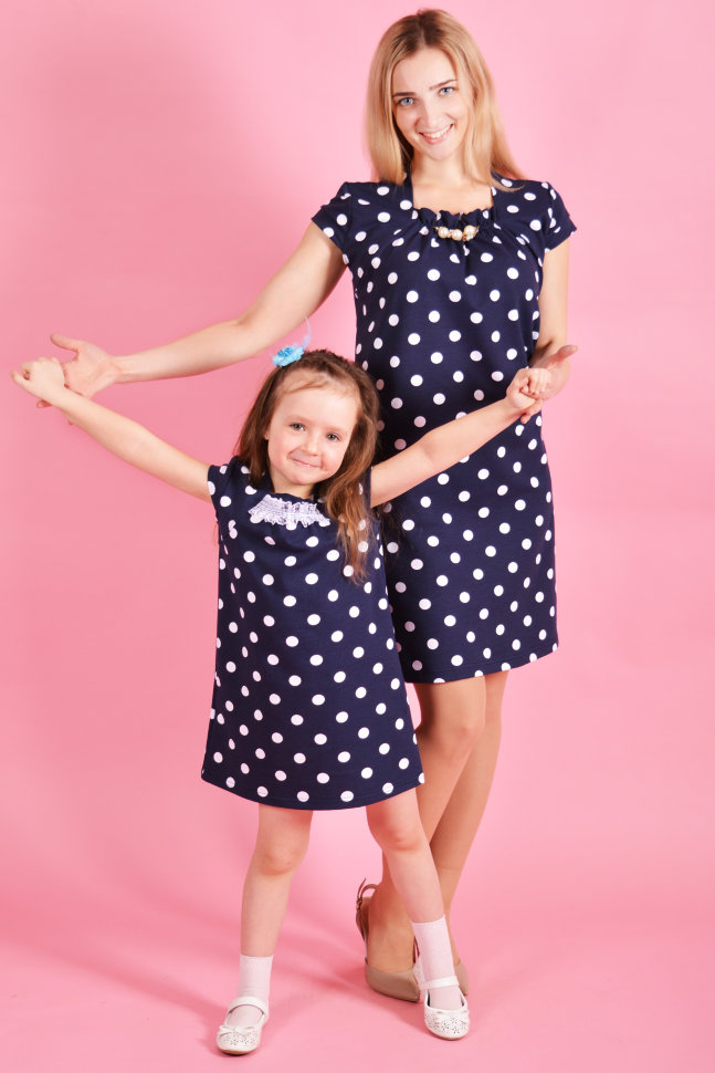 Детское платье "Горошинка" ДП 577 Family look